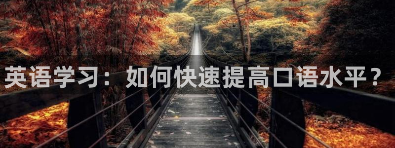 一竞技官方正版app科技：英语学习：如何快速提高口语水平？